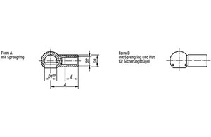 Kugelpfannen für Winkelgelenke 
DIN 71805